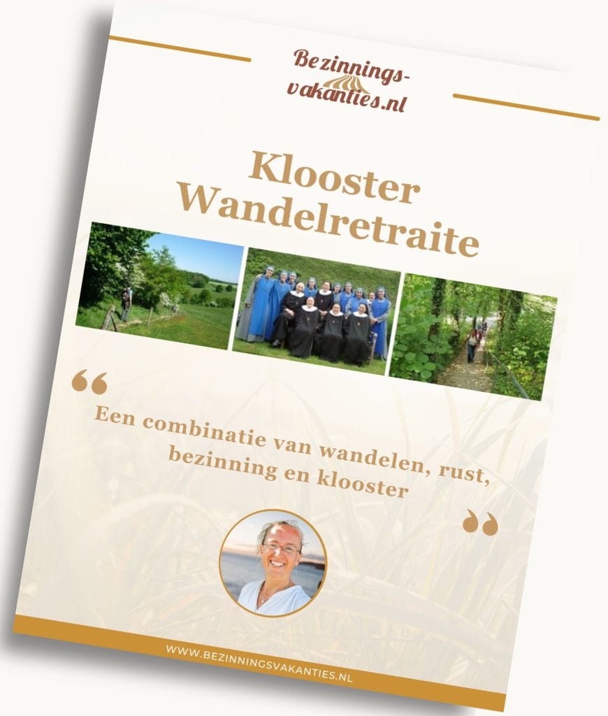 Retraitebrochure - Klooster Wandelretraite - Cover